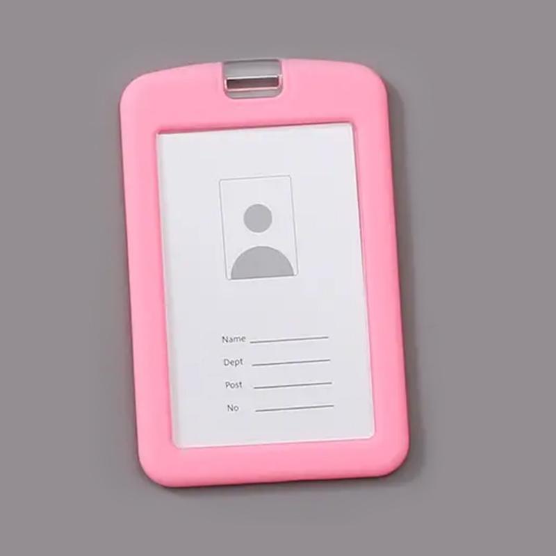 Premium Silicone ID Card Holder-Pink